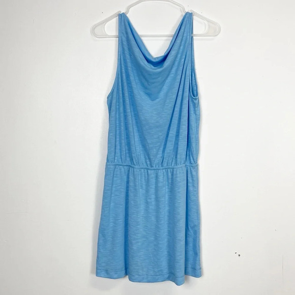 NEW Becca by Rebecca Virtue Tank Dress Womens Medium Blue Swim Cover Up - Picture 1 of 11